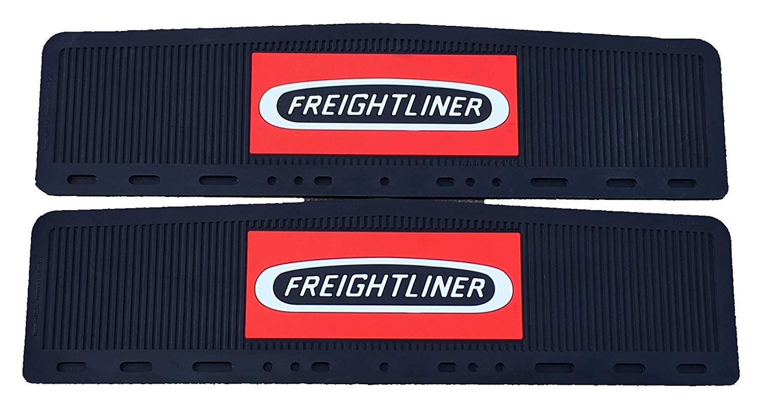 Freightliner Trucks 6" x 24" Semi Truck Rubber Mud Flap-Quarter Fender Flaps PDT1023-Set of 2