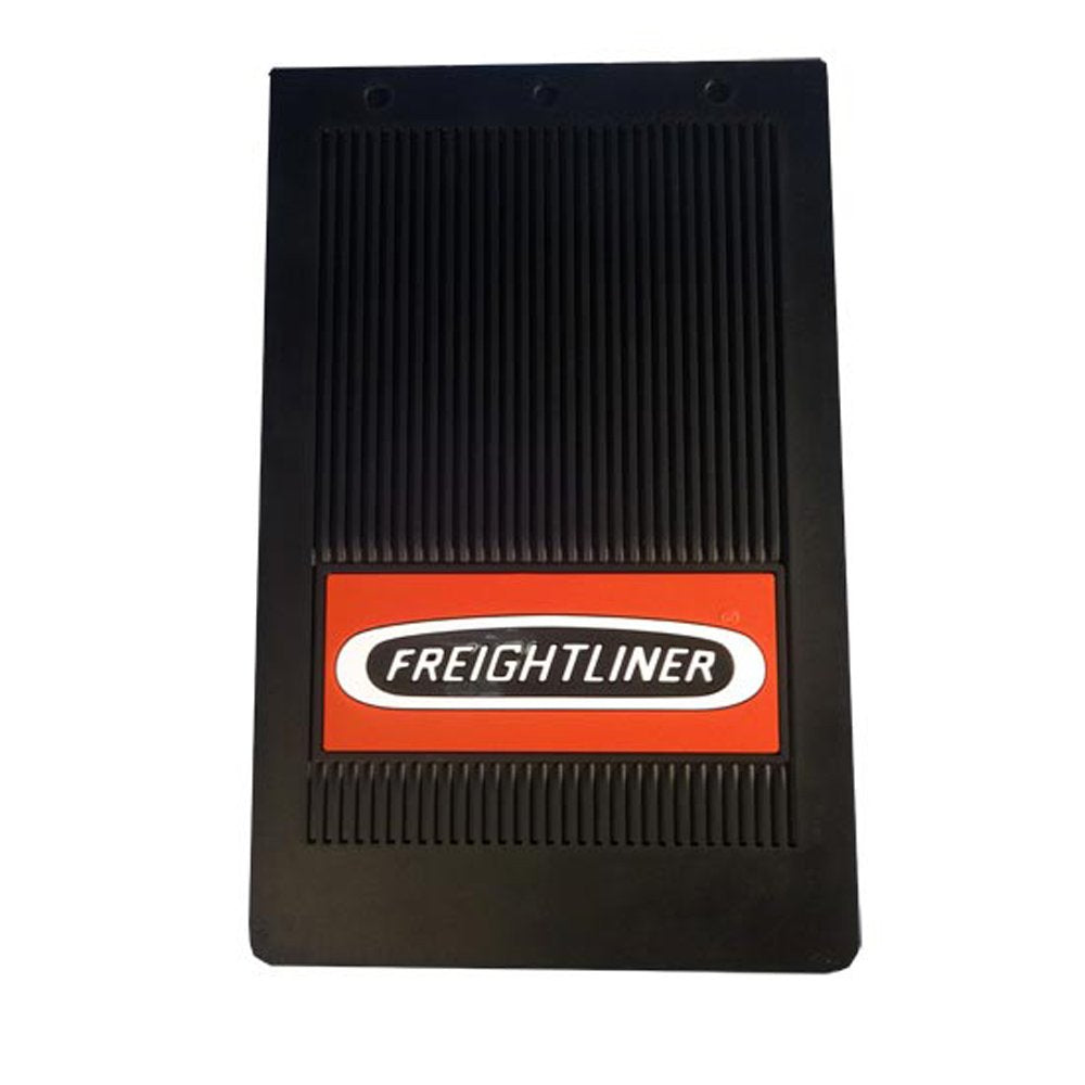 Freightliner Trucks 10" x 15" Black Rubber Semi Truck Mud Flaps-Set of 2