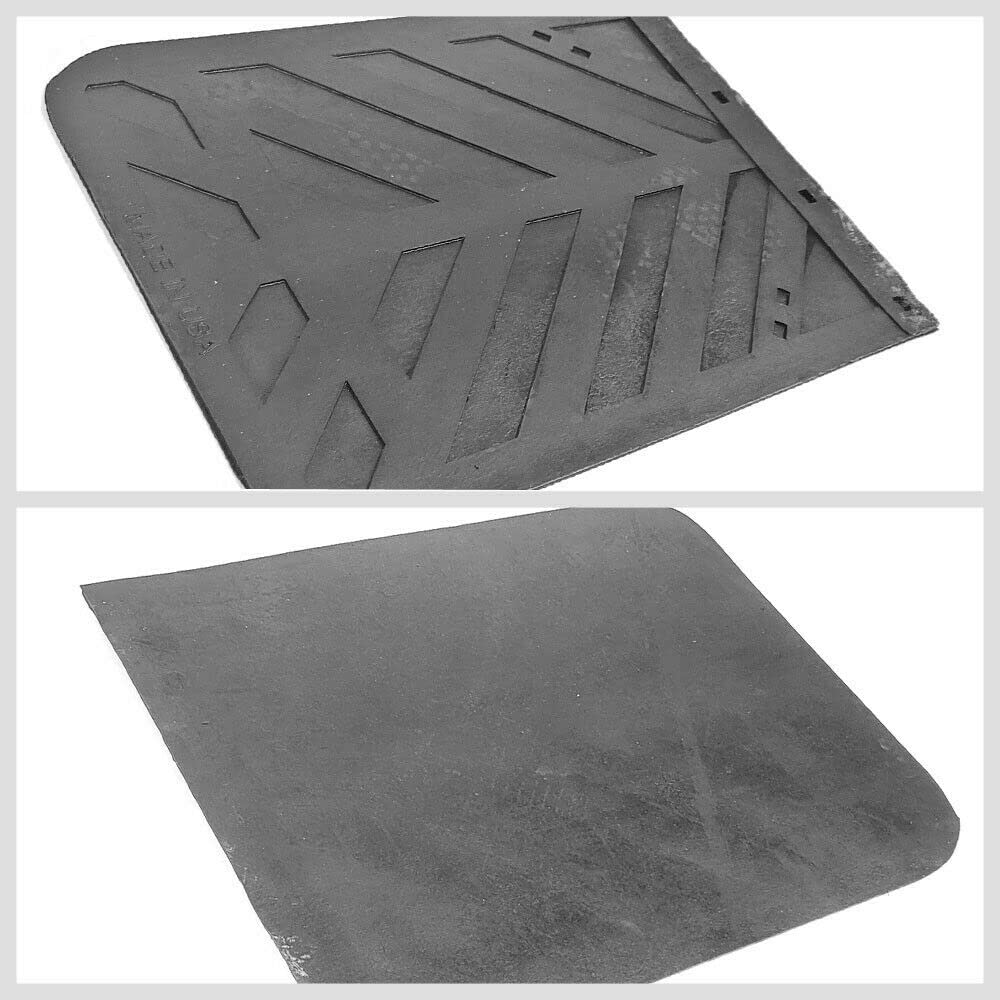 Black Rubber 30'' x 24'' Mud Flaps (2) Compatible with Semi Truck / Trailers - Fits Kenworth Peterbilt Freightliner Mack International Volvo, IXMGT-2430CD
